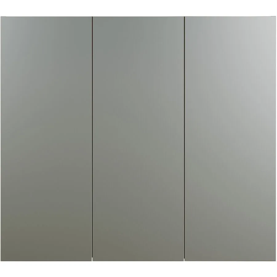 Spiegelschrank Garfield hellgrau Holzwerkstoff B 90 T 80 cm
