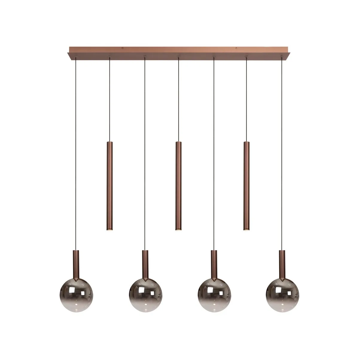 Lucide - Jamsine 137cm - Taklampa - Koppar
