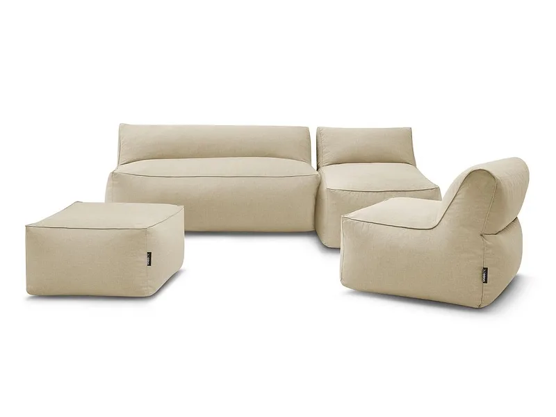 Gartensofa BOBOCHIC RIVIERA Stoff beige