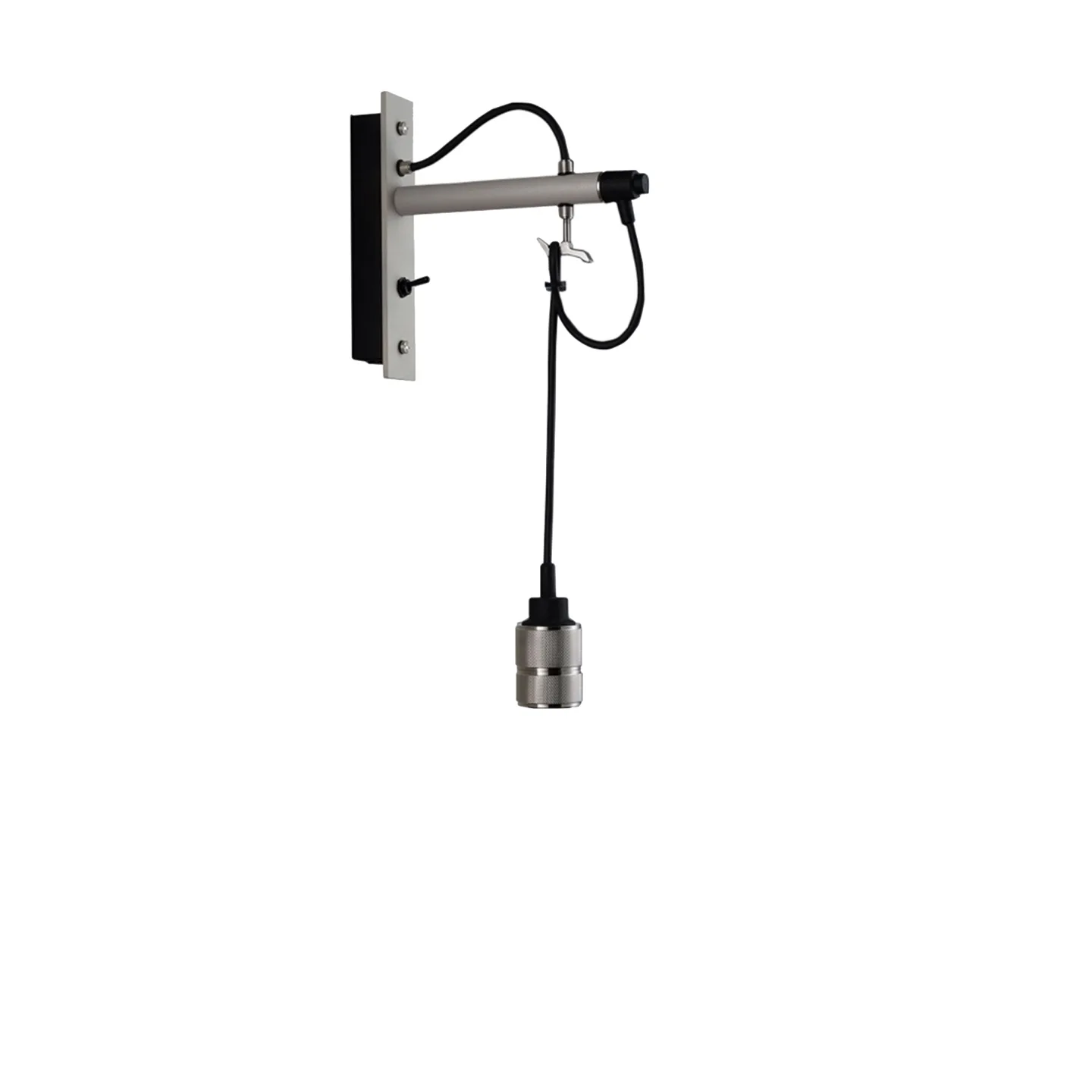 Buster + Punch - Hooked Wall Nude Stone / Steel - Vägglampor - Massimo Buster Minale - Silver - Metall