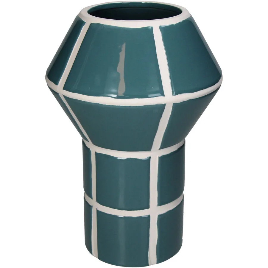 Vase Myko Blau Steingut 27.9 cm
