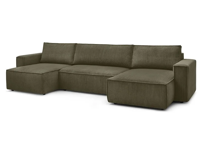 Wohnlandschaft BOBOCHIC NIHAD Cord-Stoff hellgrün