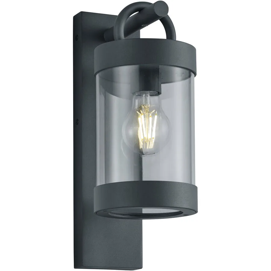 Wandlampe aussen Surlie Grau Aluminium 33 cm - Farbe: anthrazit - Material: Aluguss
