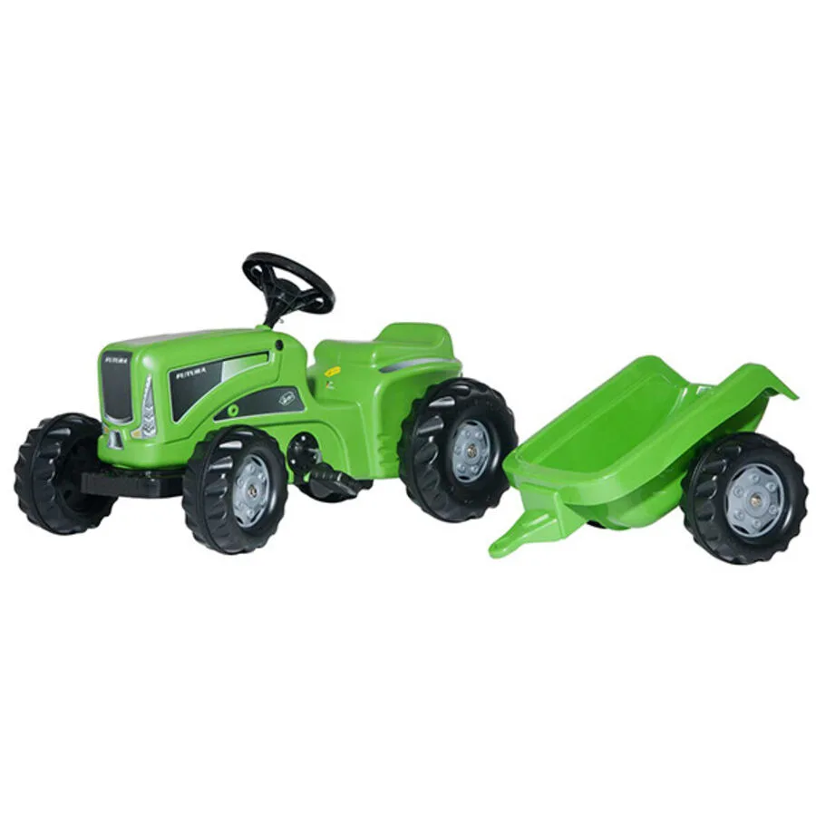 RollyKiddy Futura mit Anhänger Rolly Toys Grün Kunststoff