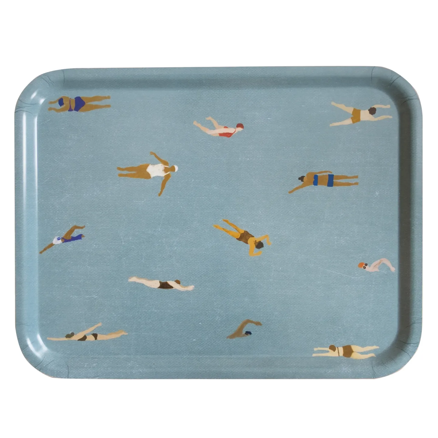 Fine Little Day Swimmers bricka 33x43 cm Blå