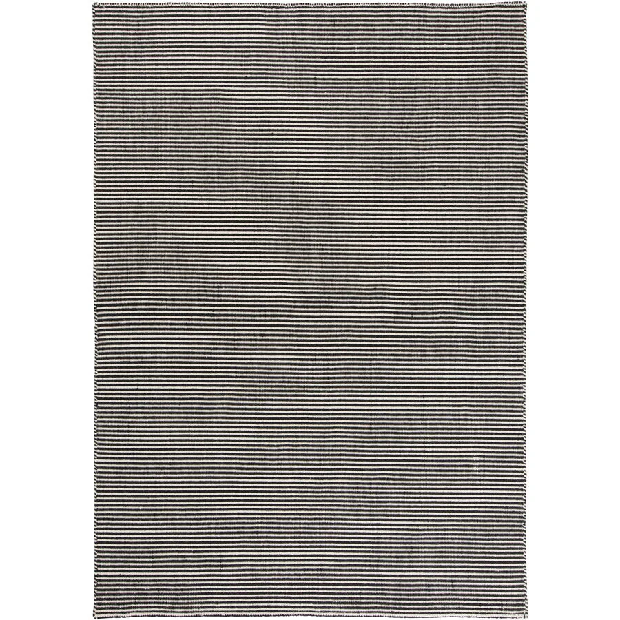 Teppich Ajo Schwarz Wolle 140 cm 200 cm - Teppich