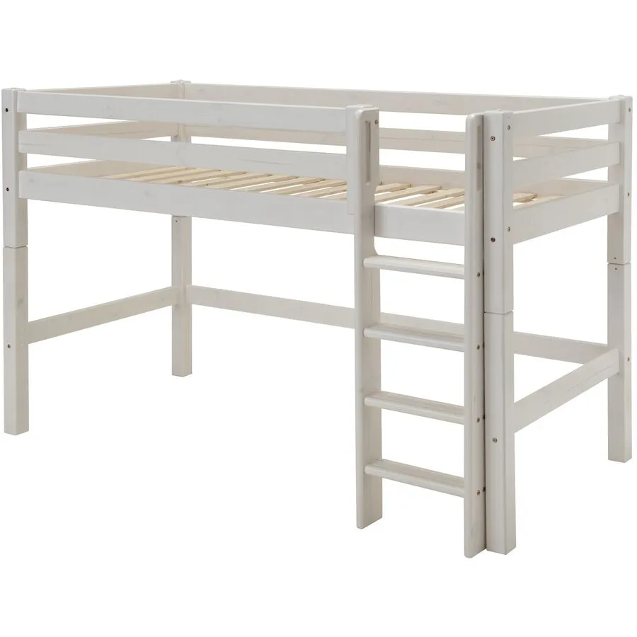 Kinderbett Iris weiss Kiefer Massivholz 90 x 200 cm