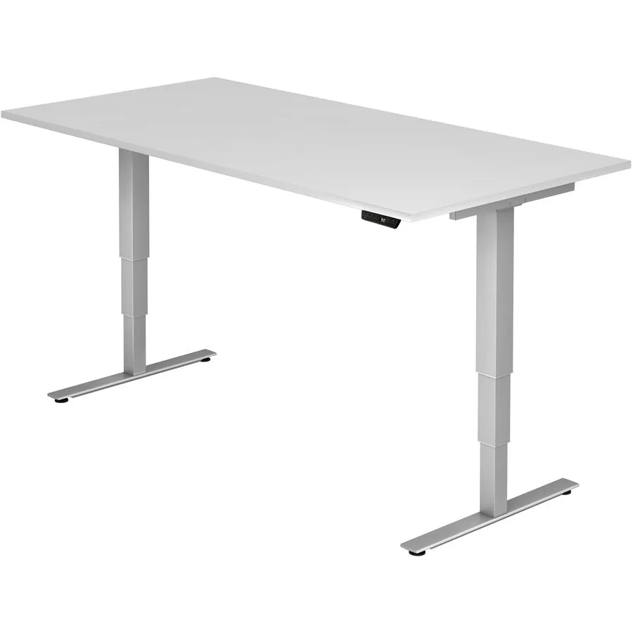 Schreibtisch Office Weiss Holz 200 cm - Material: Holzwerkstoff