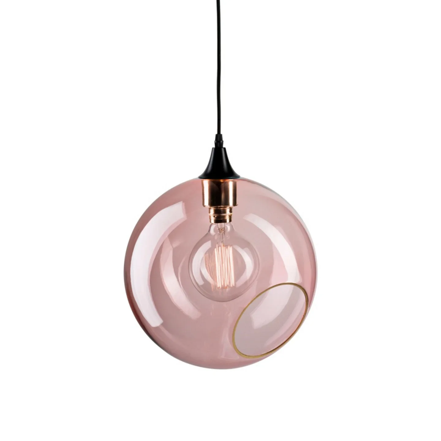 Ballroom XL Pendelleuchte, rosa, Ø 33 cm - Design By Us - Wohnzimmer - Glas