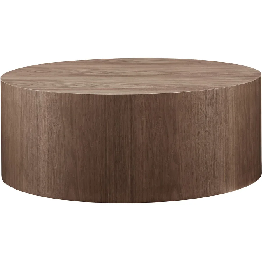 Salontisch Sontalis Walnuss Holzfaserplatte (MDF) mit Walnussholzfurnier B 80 T 80 cm