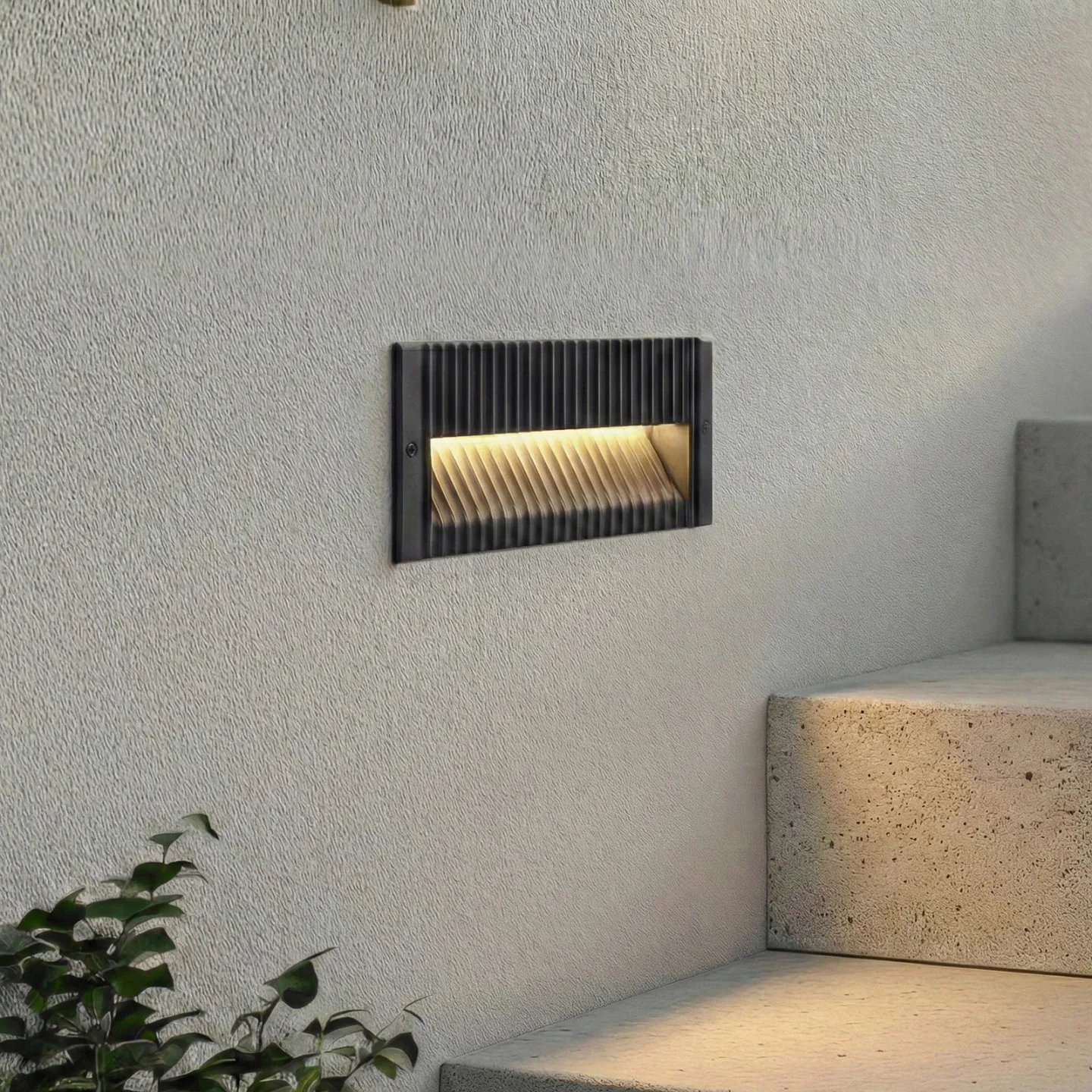 Tavion LED-Wandeinbauleuchte, anthrazit, 25 cm, IP65 - Lucande - Terrasse - Modern - Aluminium - Einflammig