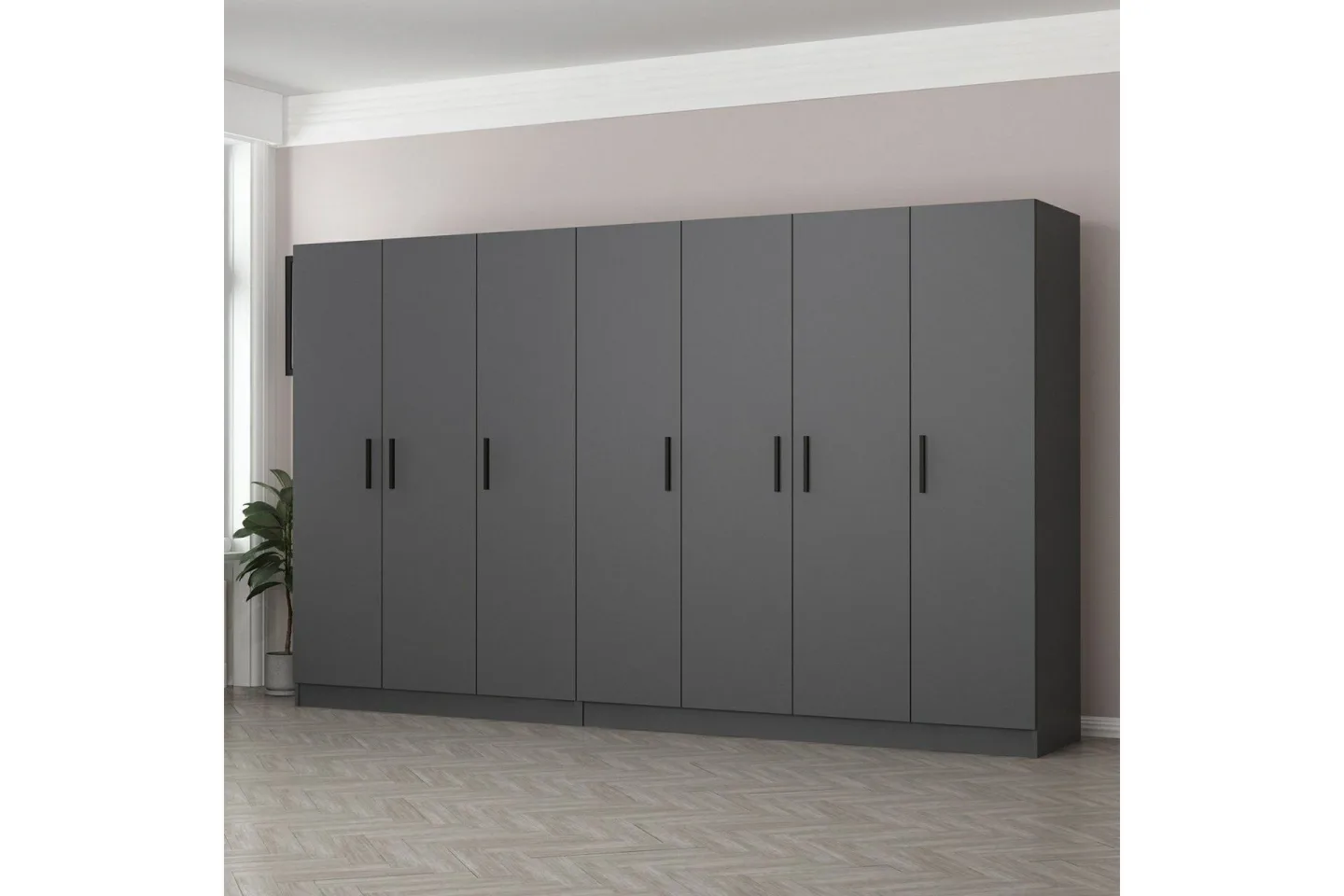 Fruitland Garderob 315 cm - Antracit