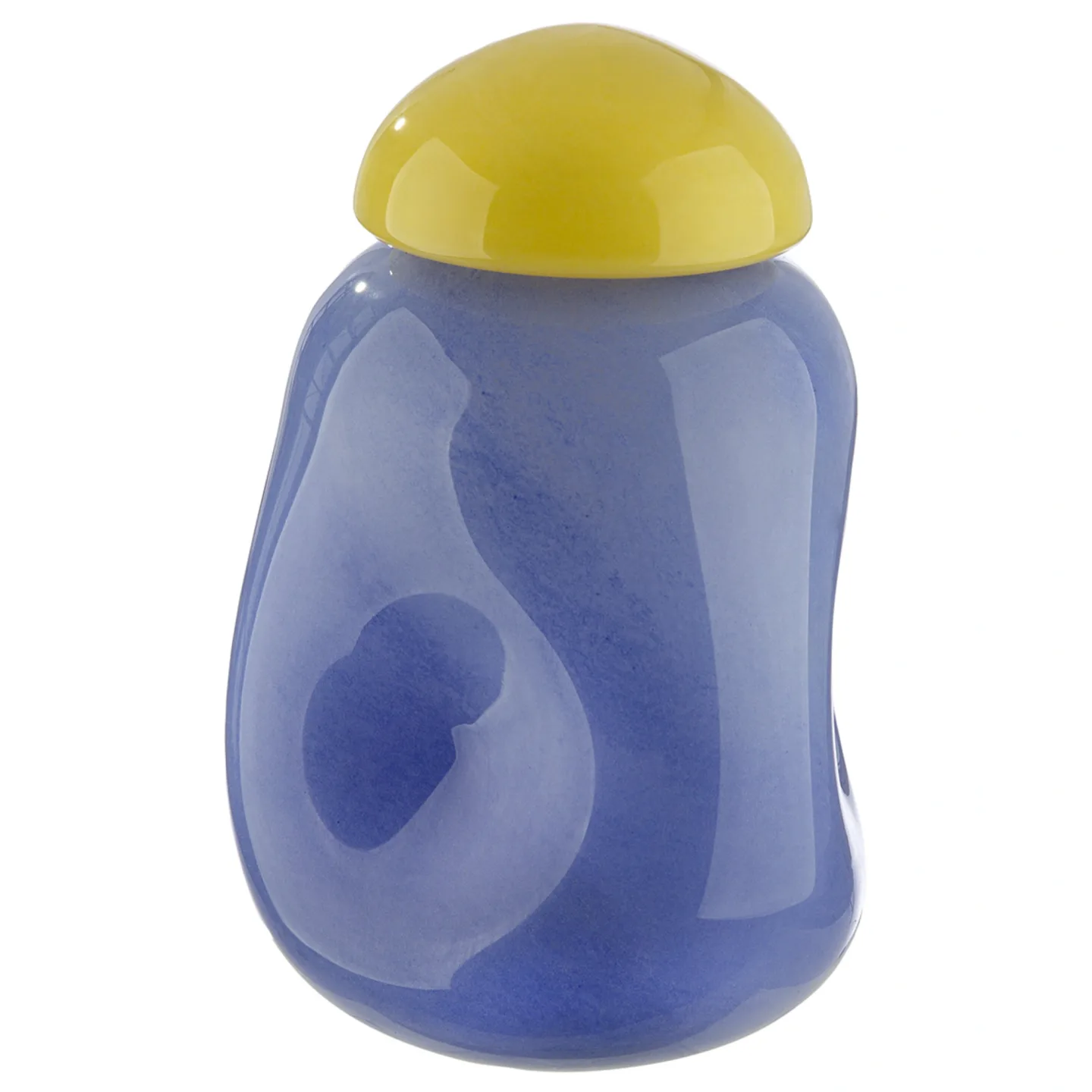 Gilde Vase Candy Glas Blau H: 21 cm | Schubiger Möbel