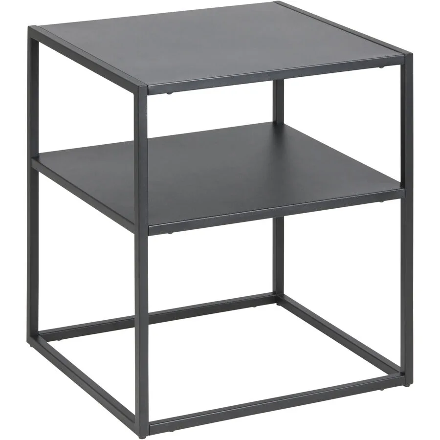 Nachttisch Newton Schwarz Metall 45 cm