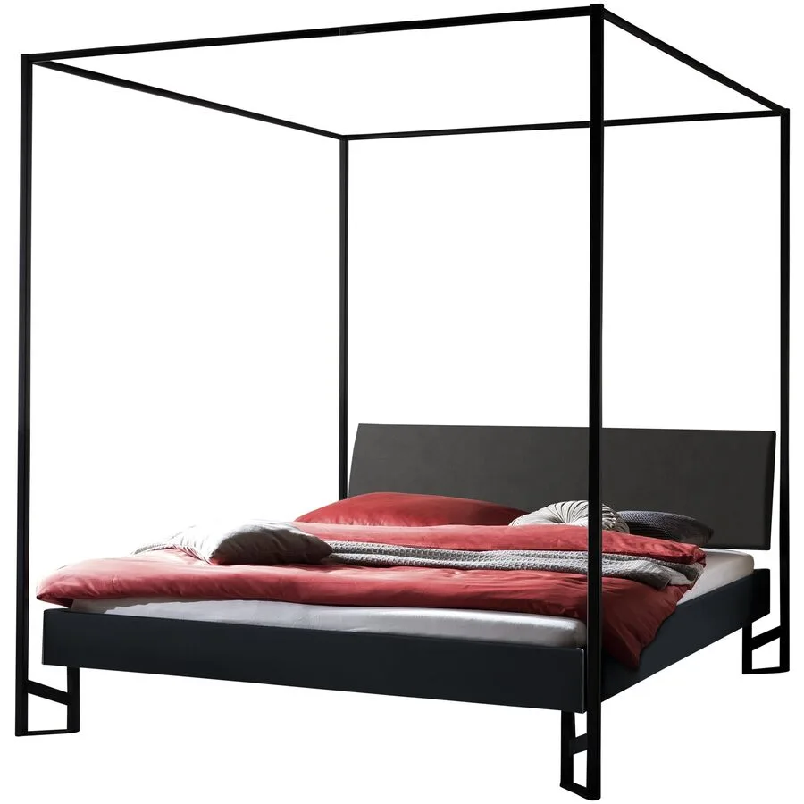 Hasena Himmelbett Eret anthrazit MDF 160 x 200 cm