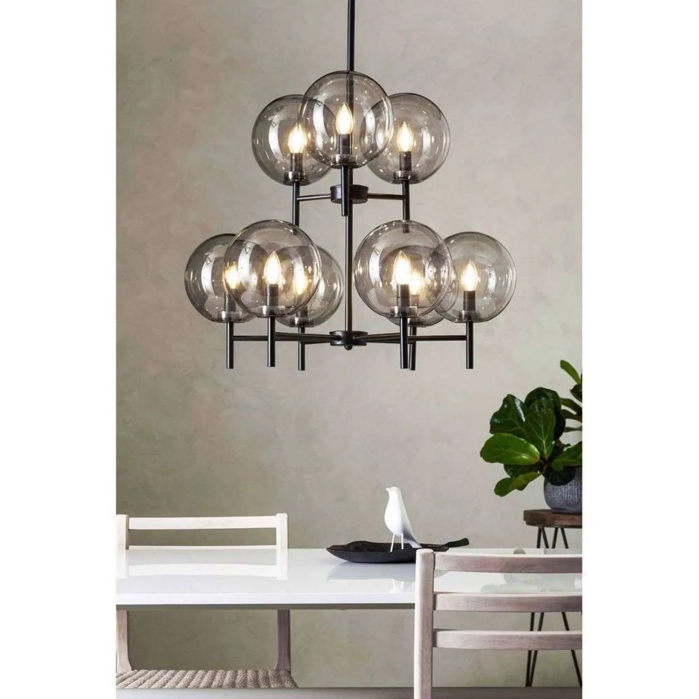 Crown 9 Pendelleuchte Schwarz/Rauch - Markslöjd - Wohnzimmer - Metall
