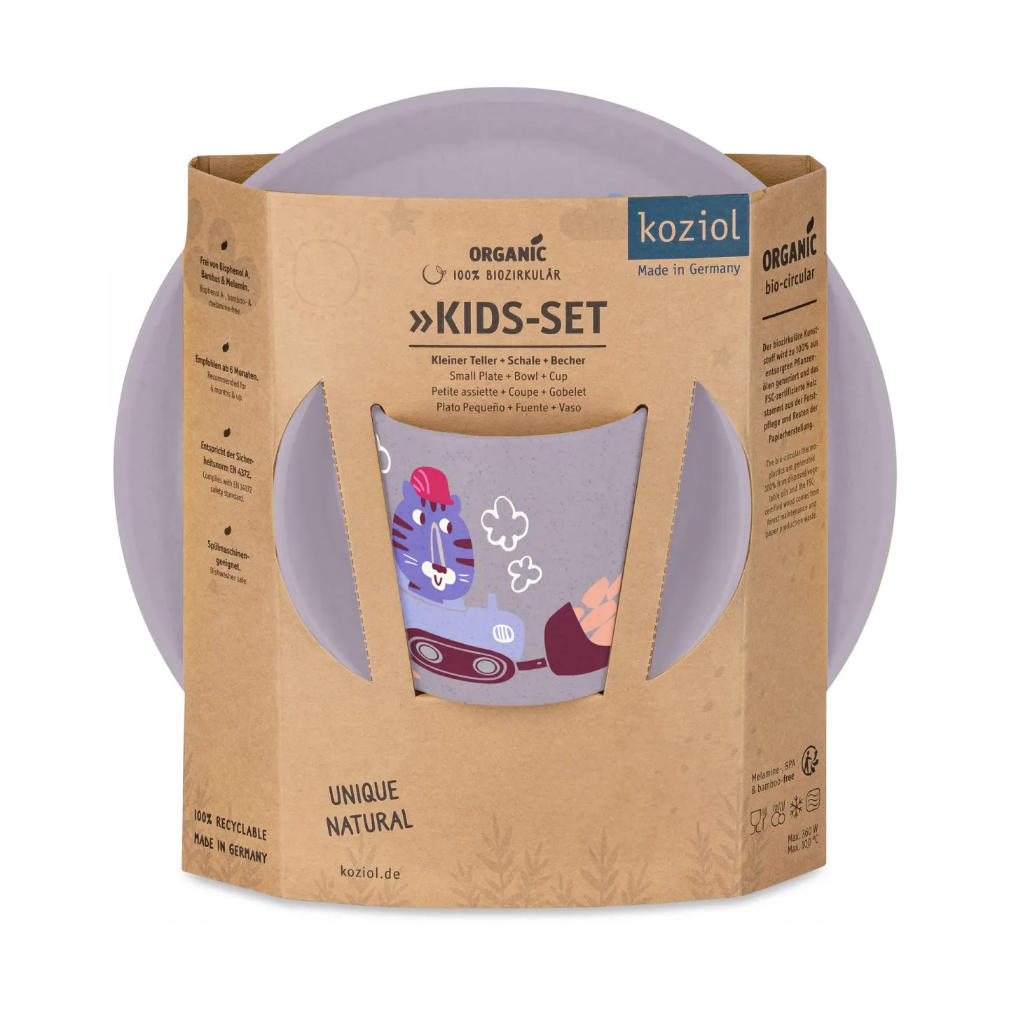 Koziol Connect Kindergeschirr 3-teilig Lastwagen