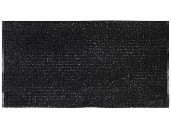 Kunststoffteppiche - Der Horred-Teppich Uni iv Mix (schwarz) (Größe: 150 x 220 cm)