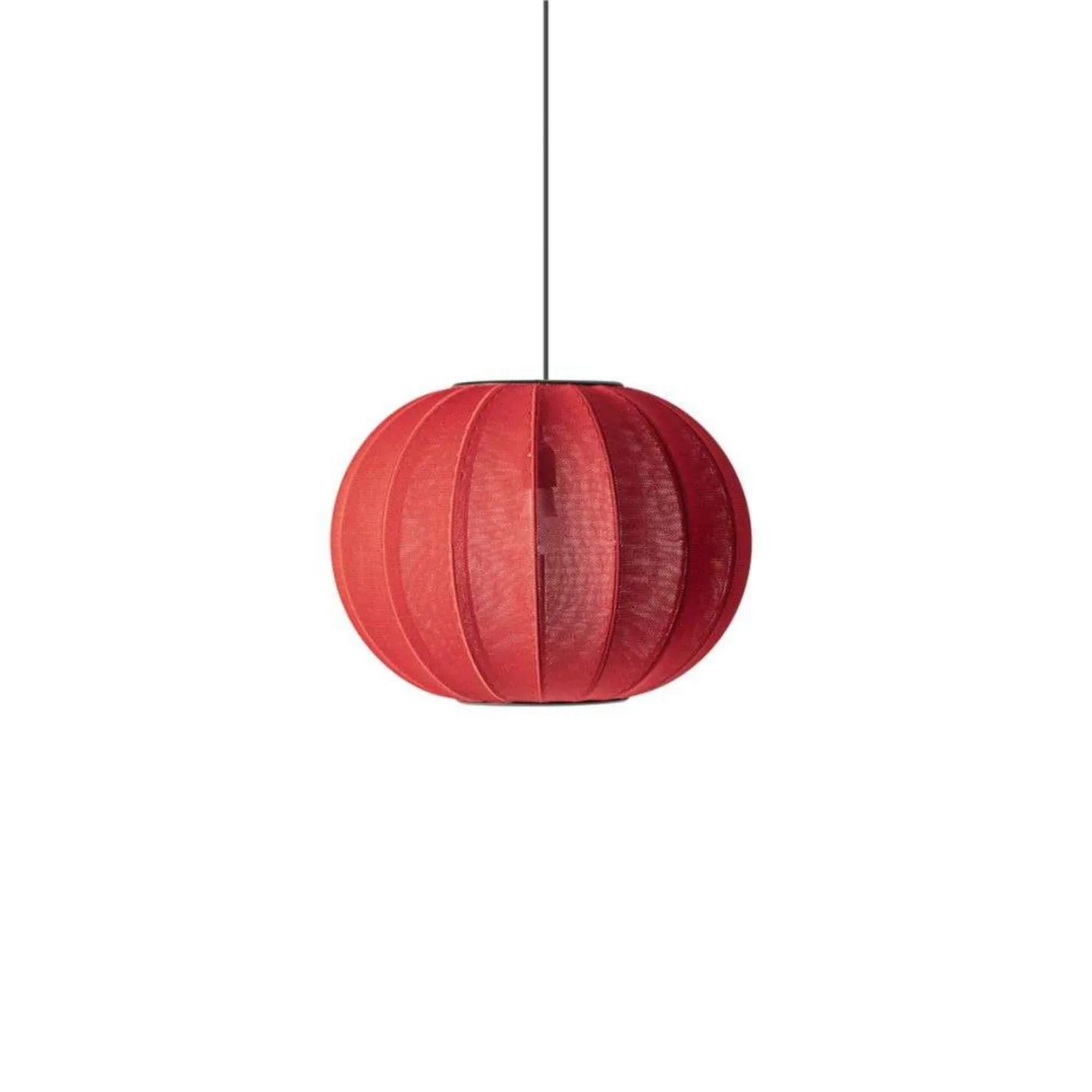 Knit-Wit 45 Round Pendelleuchte Maple Red - Made By Hand - Schlafzimmer - Aluminium