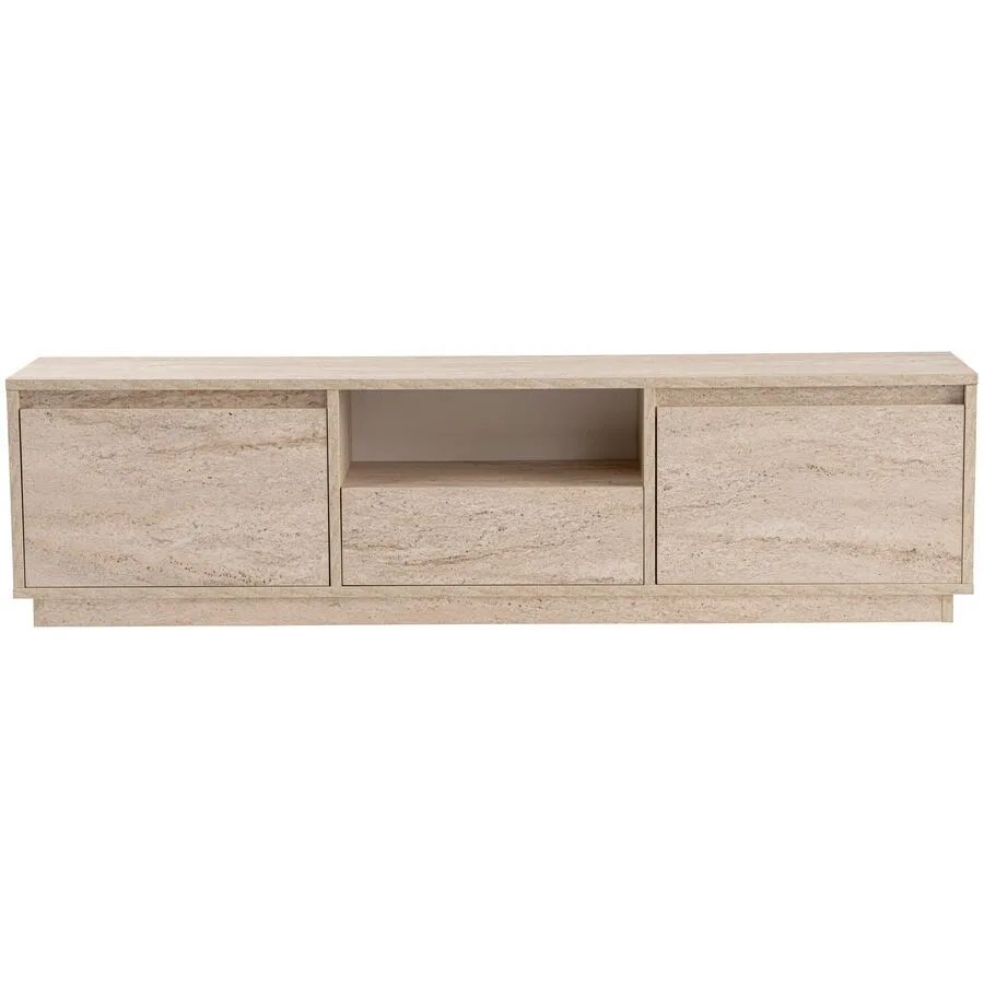 TV-Möbel Georis Braun/beige marmoriert Holzwerkstoff B 160 cm