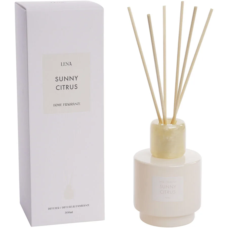Diffuser Lena Sunny Citrus 200ml creme - Material: Glas/Polyresin