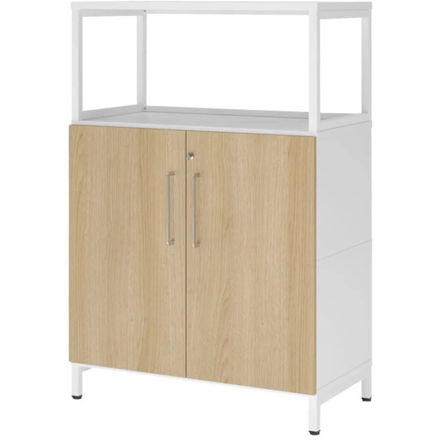 Aktenschrank Flexwall weiss, natur Holzwerkstoff B 41.7 H 118 cm