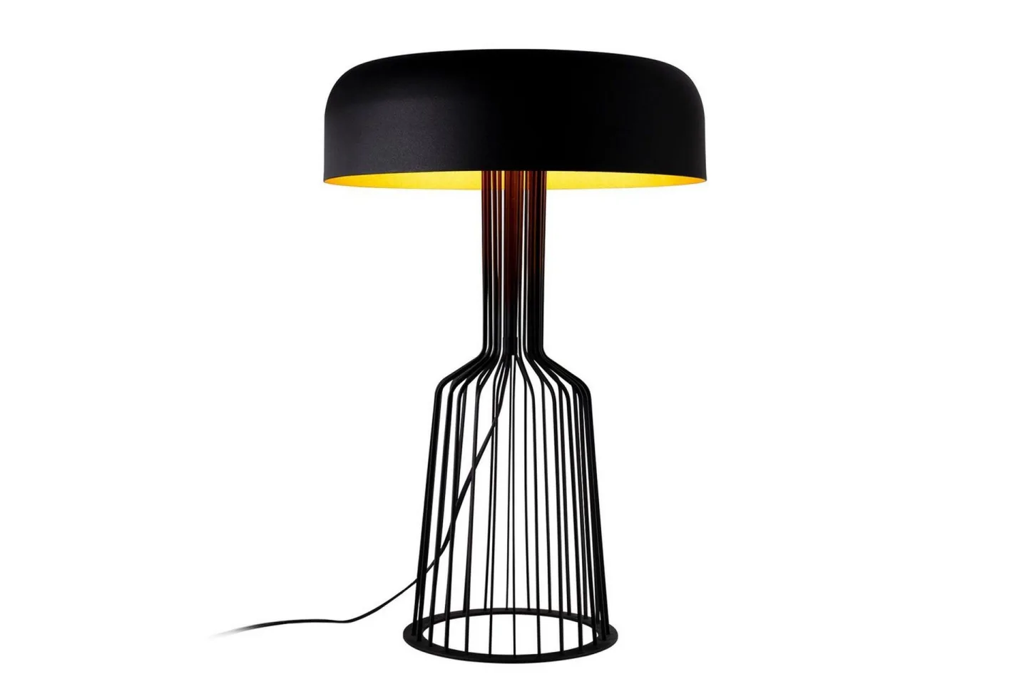 Bordslampa Sourab Ren Svart / Rany - Guld/Svart