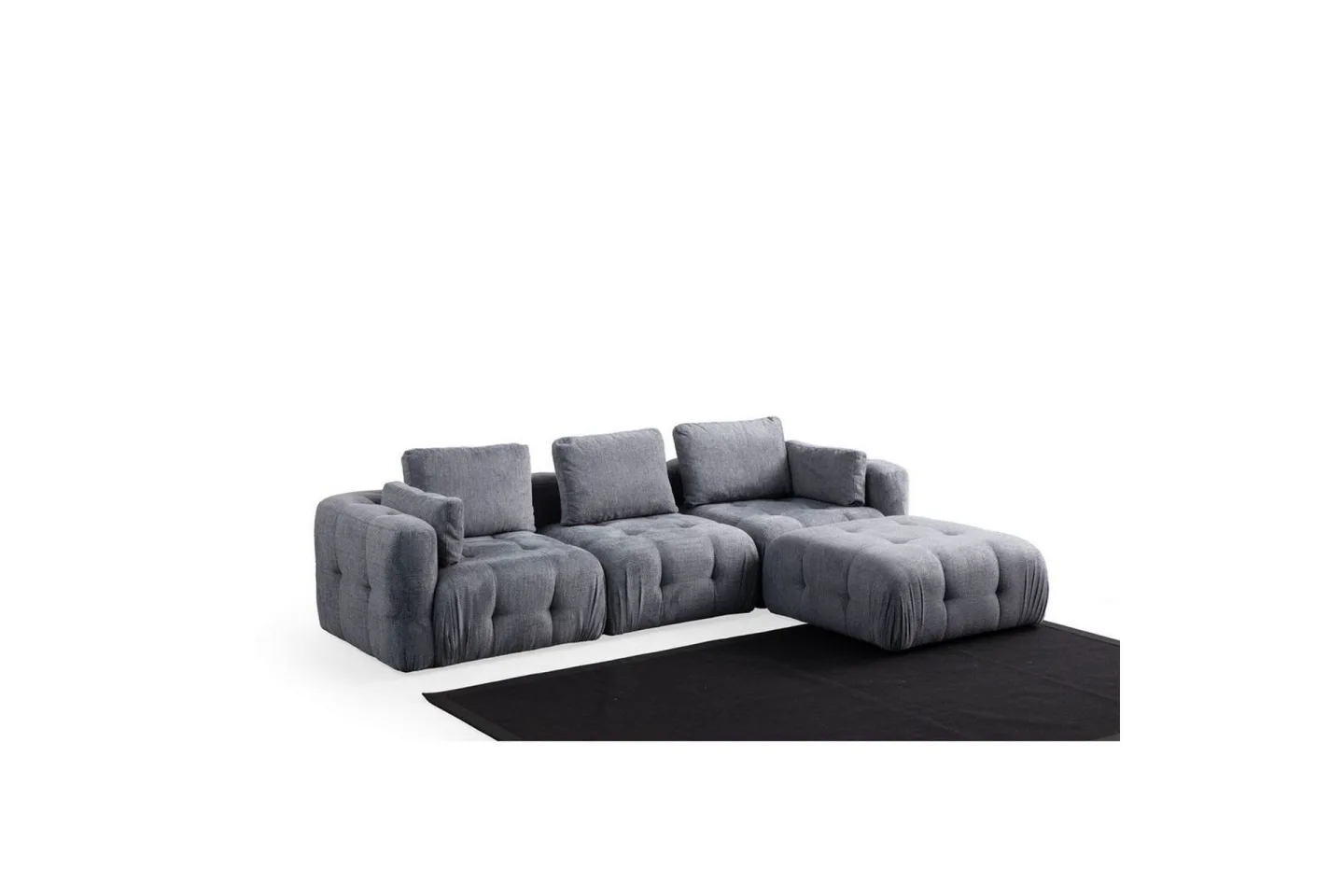 Yvara Soffa med Divan 4-sits - Grå