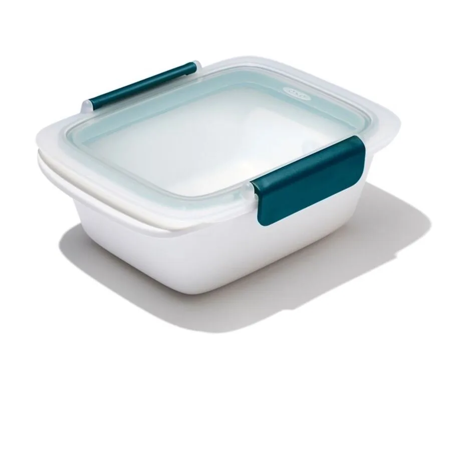 OXO Vorratsdose Good Grips 1 Stk Polypropylen/Silikon T 15.9 cm - Farbe: weiss/blau