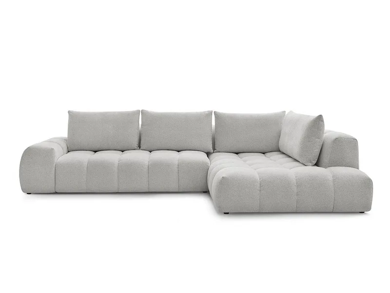 Ecksofa BOBOCHIC EVEREST Stoff chiniert hellgrau