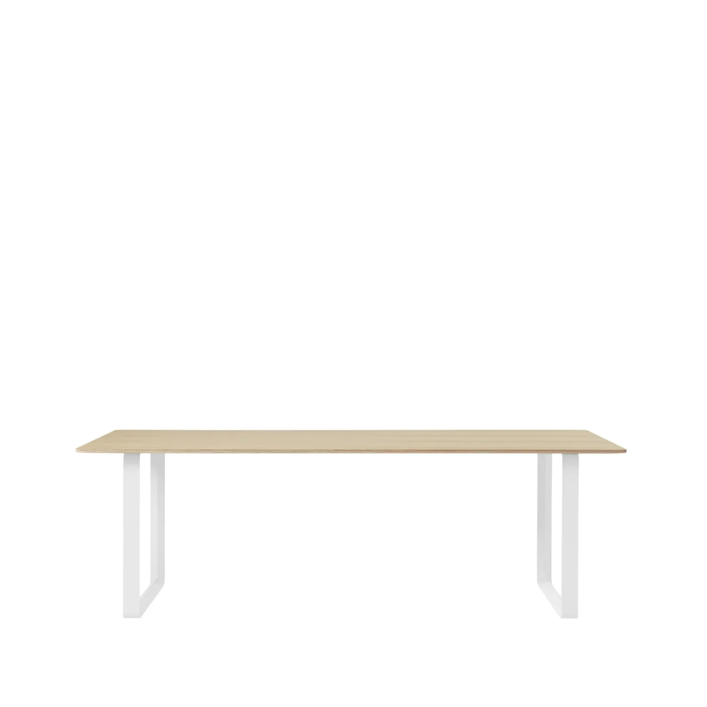 Muuto 70/70 Esstisch 225 x 90cm Oak venner-Plywood-White