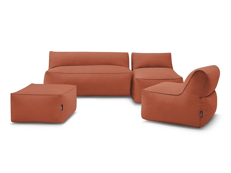 Gartensofa BOBOCHIC RIVIERA Stoff orange
