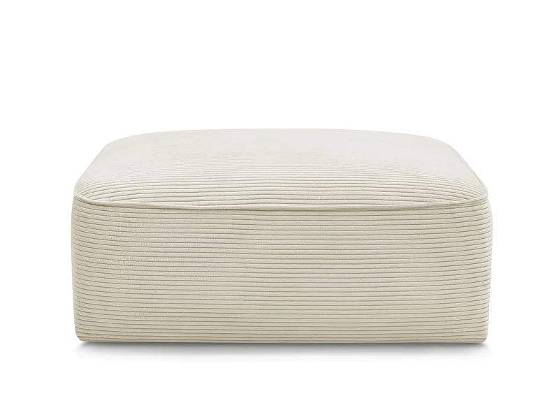 Hocker BOBOCHIC LEOPOLD 90x96x42cm cord-stoff beige