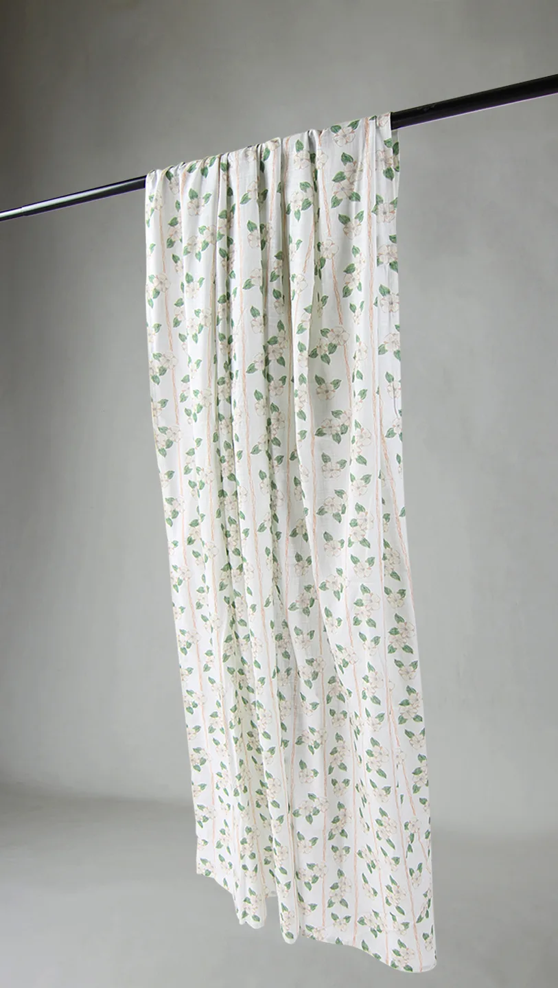 Gardiner - Bomullsgardin Anna-Lisa (beige) (Størrelse: 140 x 300 cm)