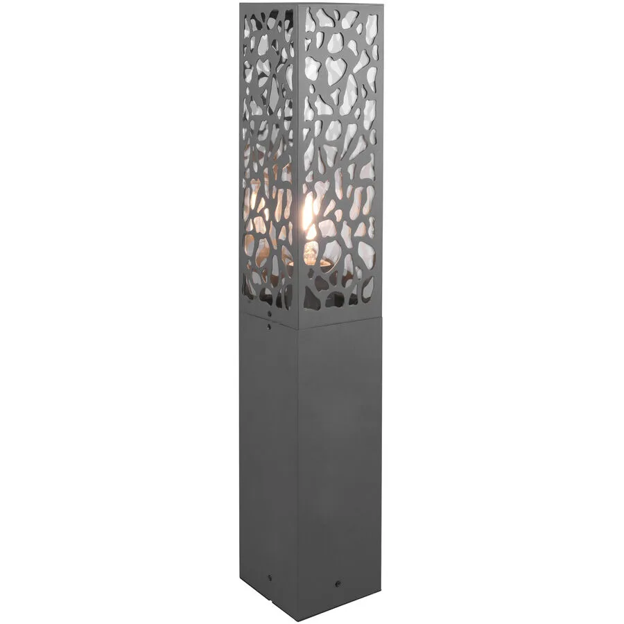 Aussenlampe Dobtos Grau Edelstahl 10 cm 60 cm - Farbe: anthrazit