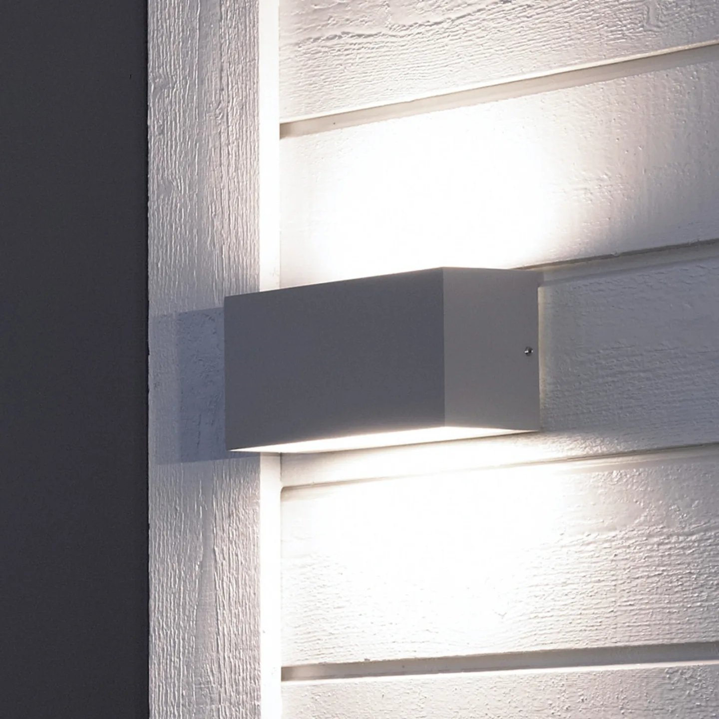 Asker Down LED Außenwandleuchte L21,5 Verzinktem - Norlys - Terrasse - Aluminium
