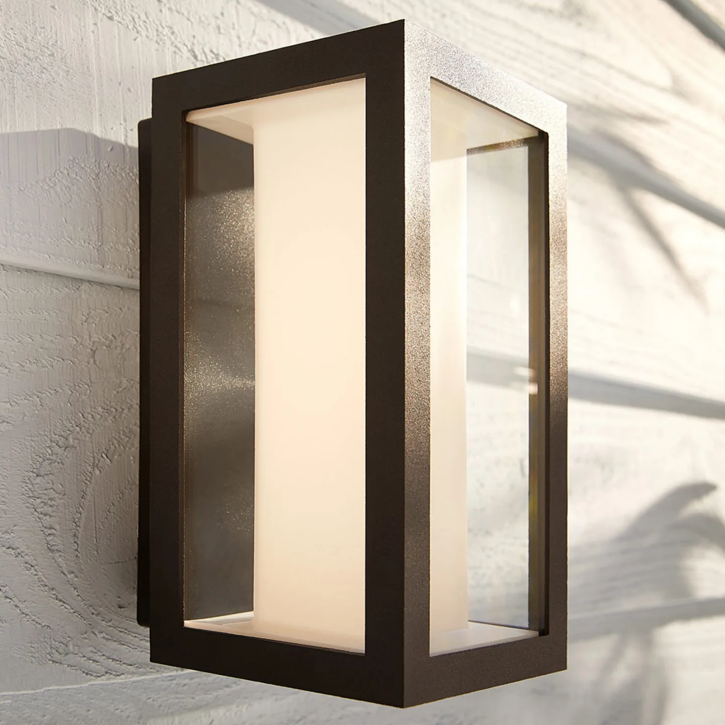 Impress Außenwandleuchte, RGBW, IP44, smart - Philips Hue - Modern - Metall - Eckig
