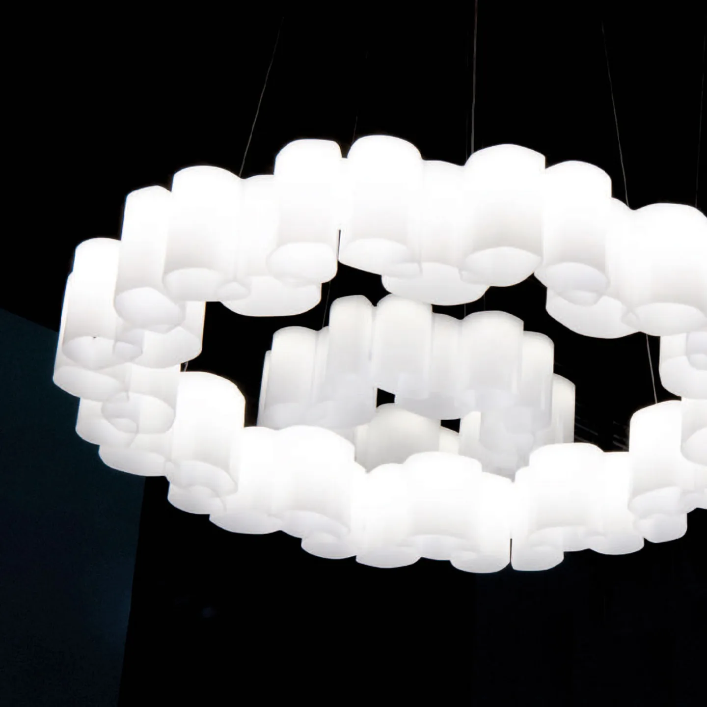 Honey LED-Pendelleuchte, dimmbar, rund, 58 cm - Stilnovo - Wohnzimmer - Modern - Kunststoff - Einflammig