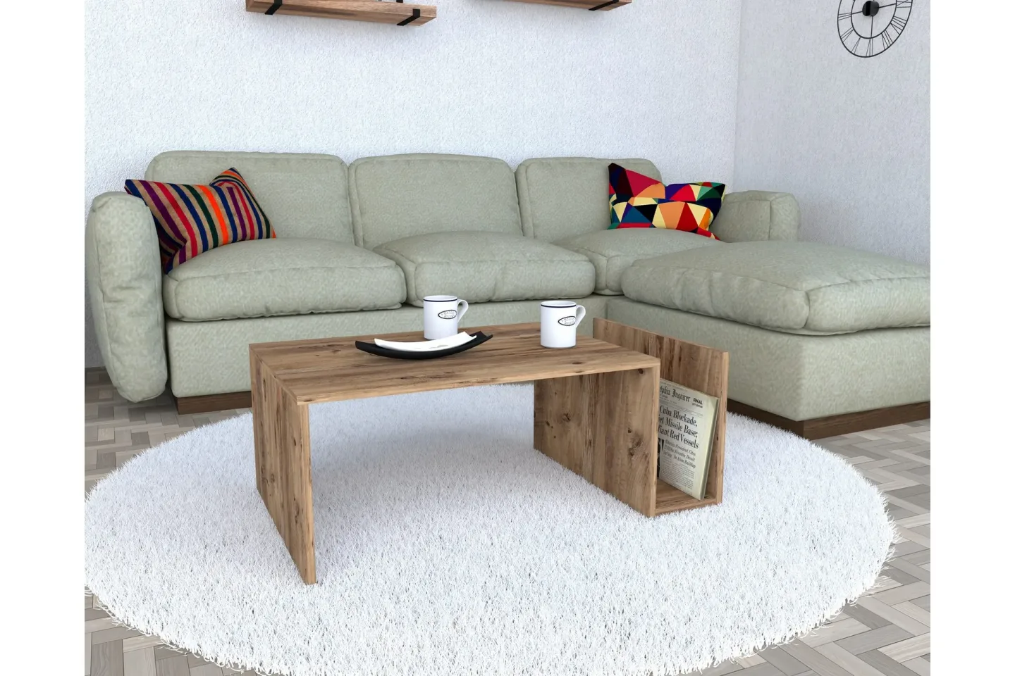 Vimenil Brickbord 87 cm - Brun