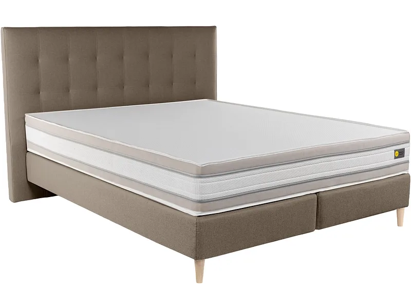 Boxspringbett RELAX BY BICO CHARLOTTE braun 160x200cm fest