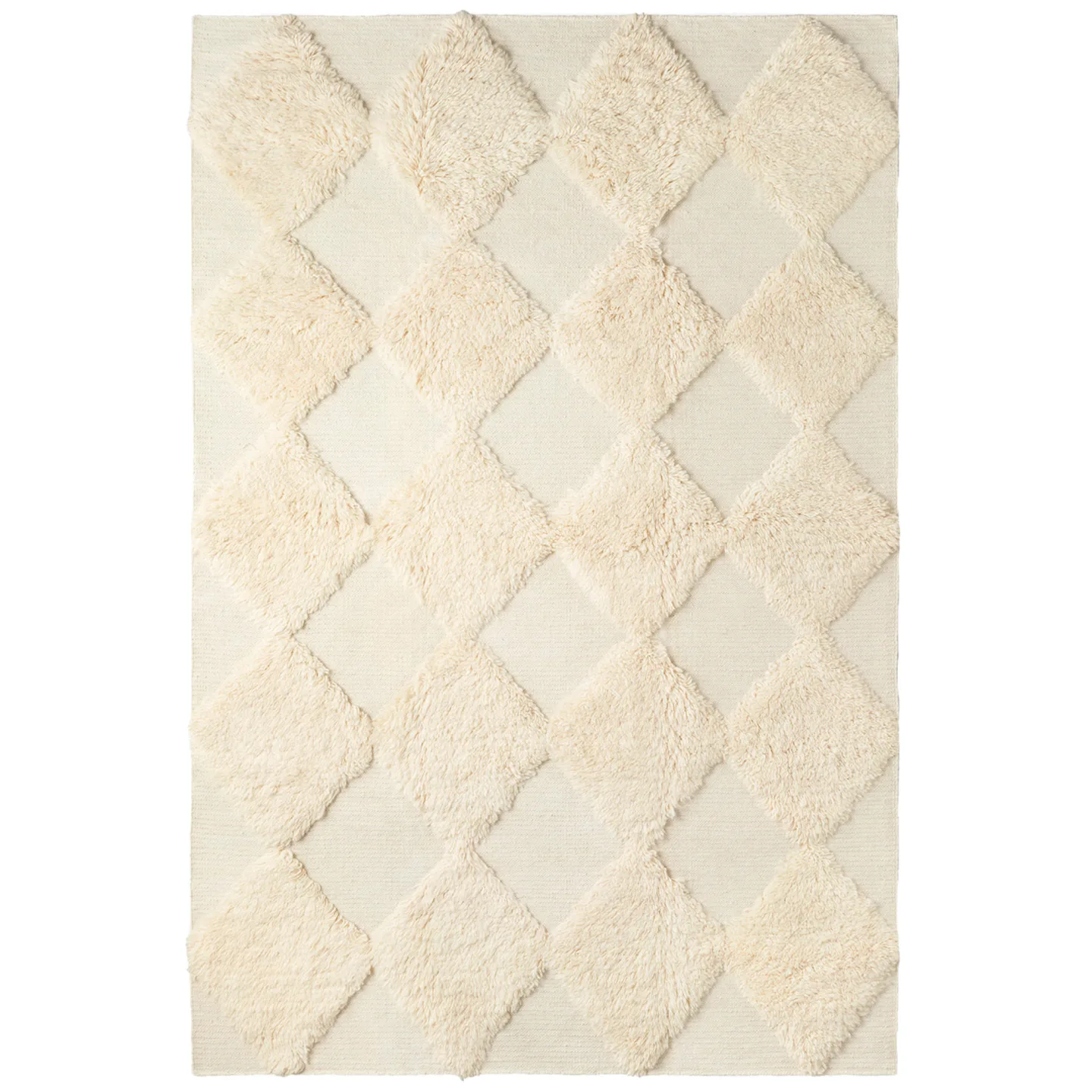 Dusty Deco - Chess Rug Off White 300 X 400 - Ullmattor - Edin & Lina Kjellvertz - Vit