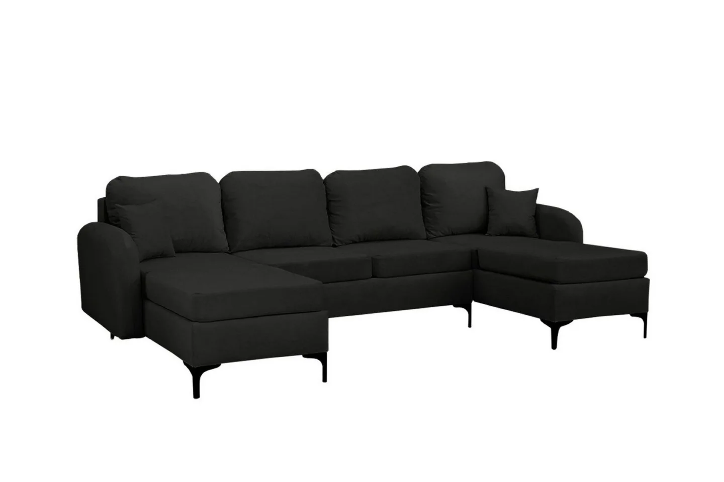 Knocklong 4-sits Hörnbäddsoffa Black -