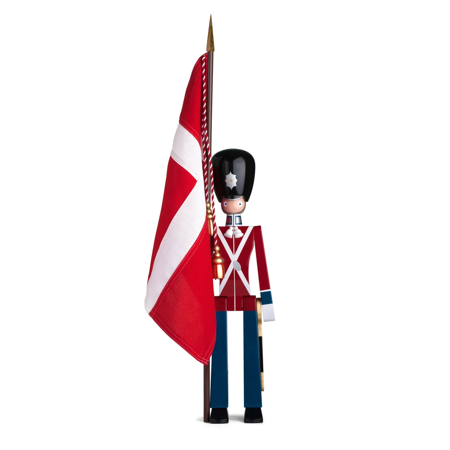 Kay Bojesen Denmark Kay Bojesen fanbärare med textilflagga 50 cm
