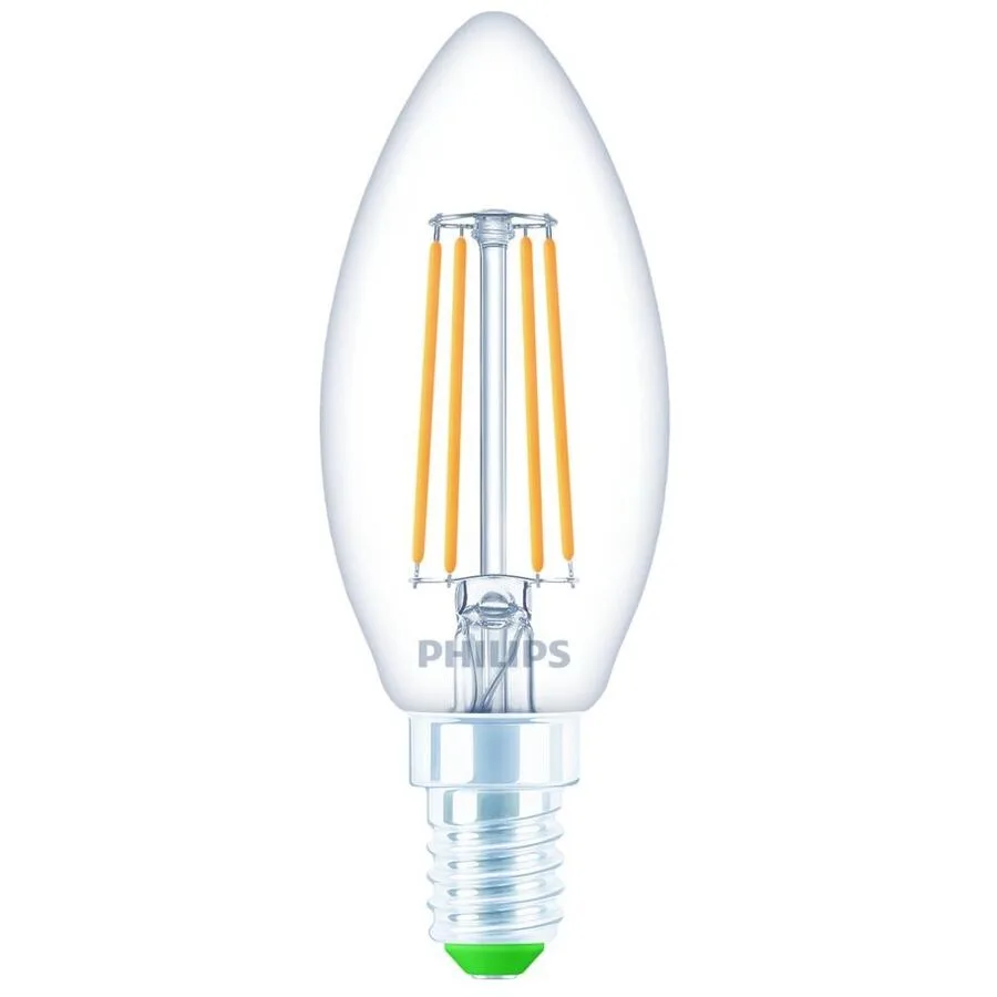 WiZ Leuchtmittel Philips Glas E14 2.3 W - Farbe: klar - LED - Lichtfarbe: Extra warmweiss - LED Leuchtmittel