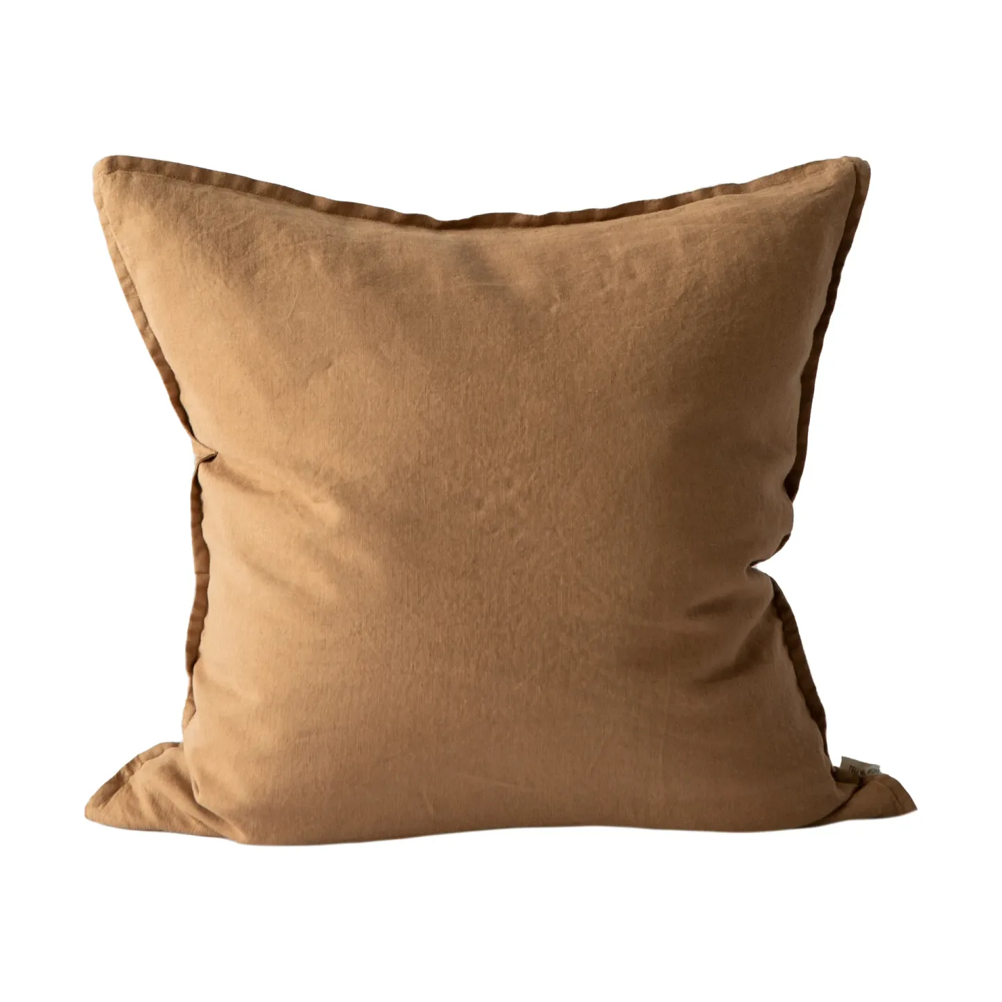 Tell Me More Washed linen Kissenbezug 50 x 50cm Hazelnut