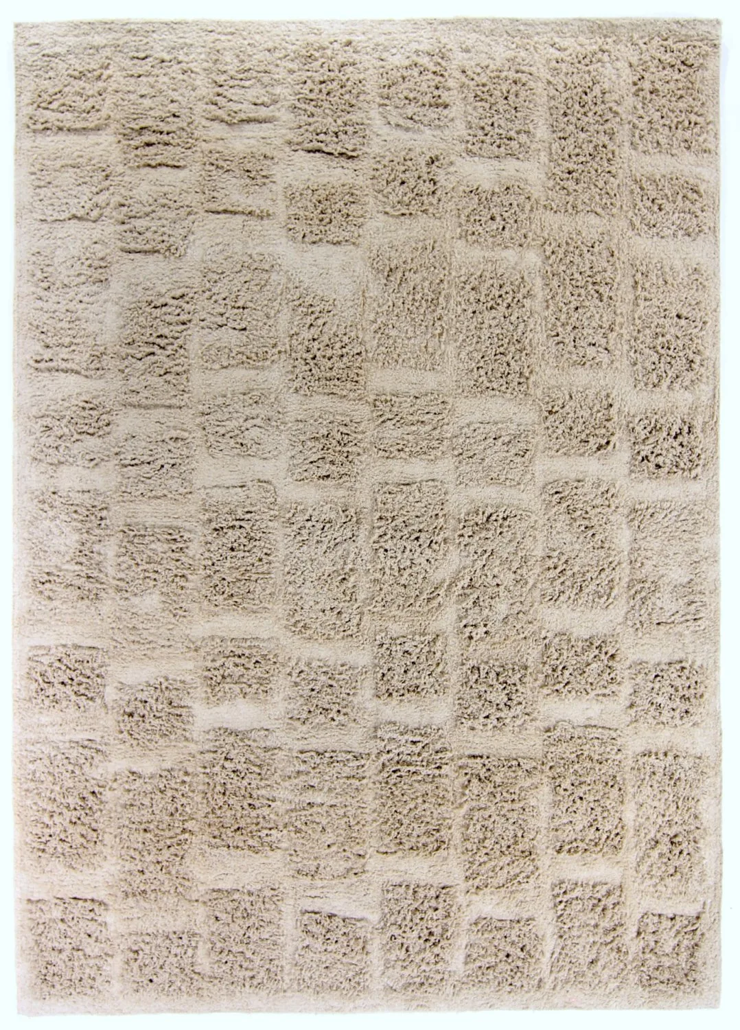 Bomullsteppe - Palea (offwhite) (Størrelse: 200 x 290 cm)