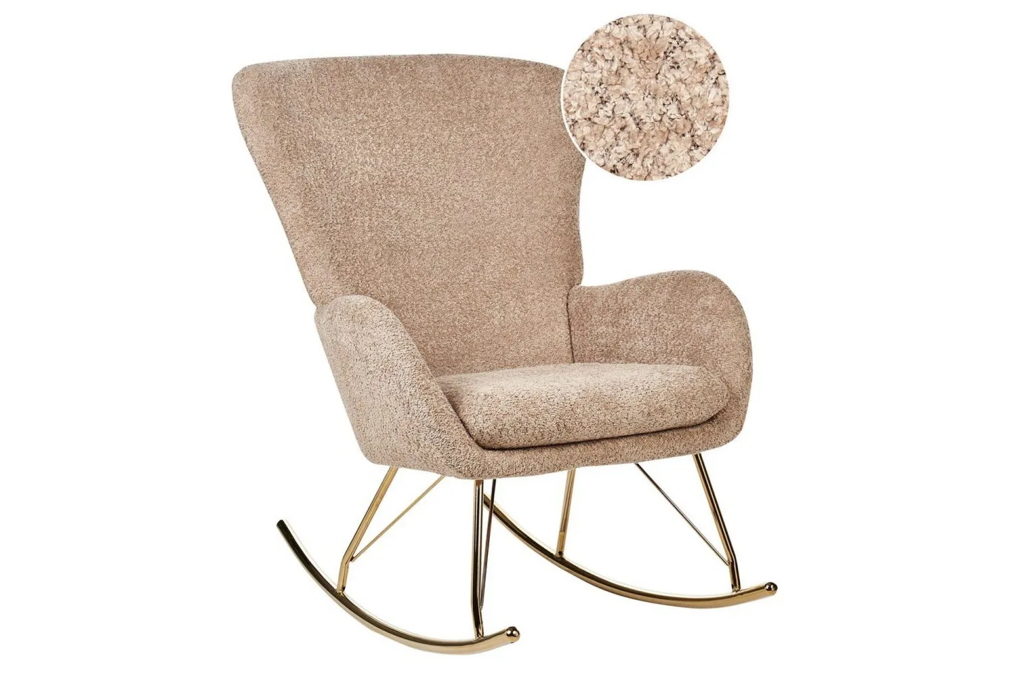 Gungstol Anaset - Beige, guld