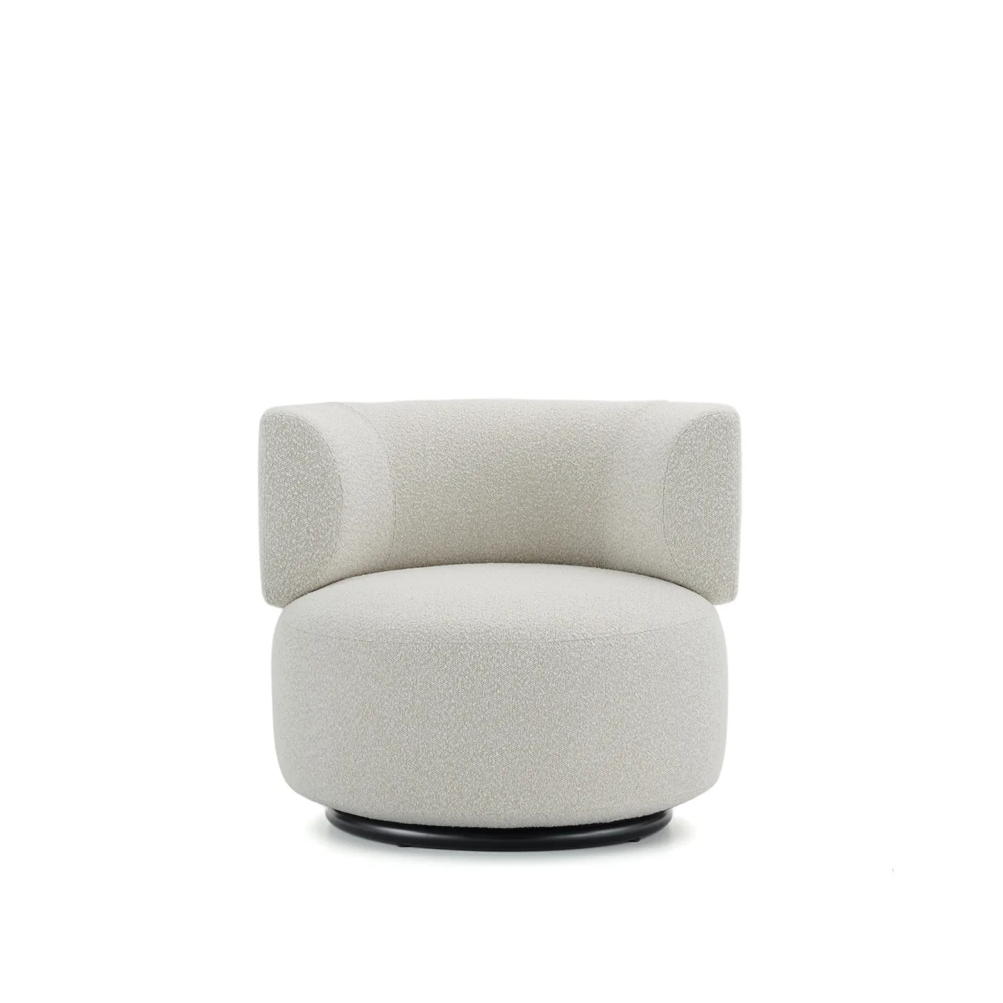 Kartell - K-Waiting Armchair Bouclé Ecru - Fåtöljer - Rodolfo Dordoni - Beige - Metall/Textilmaterial/Plast