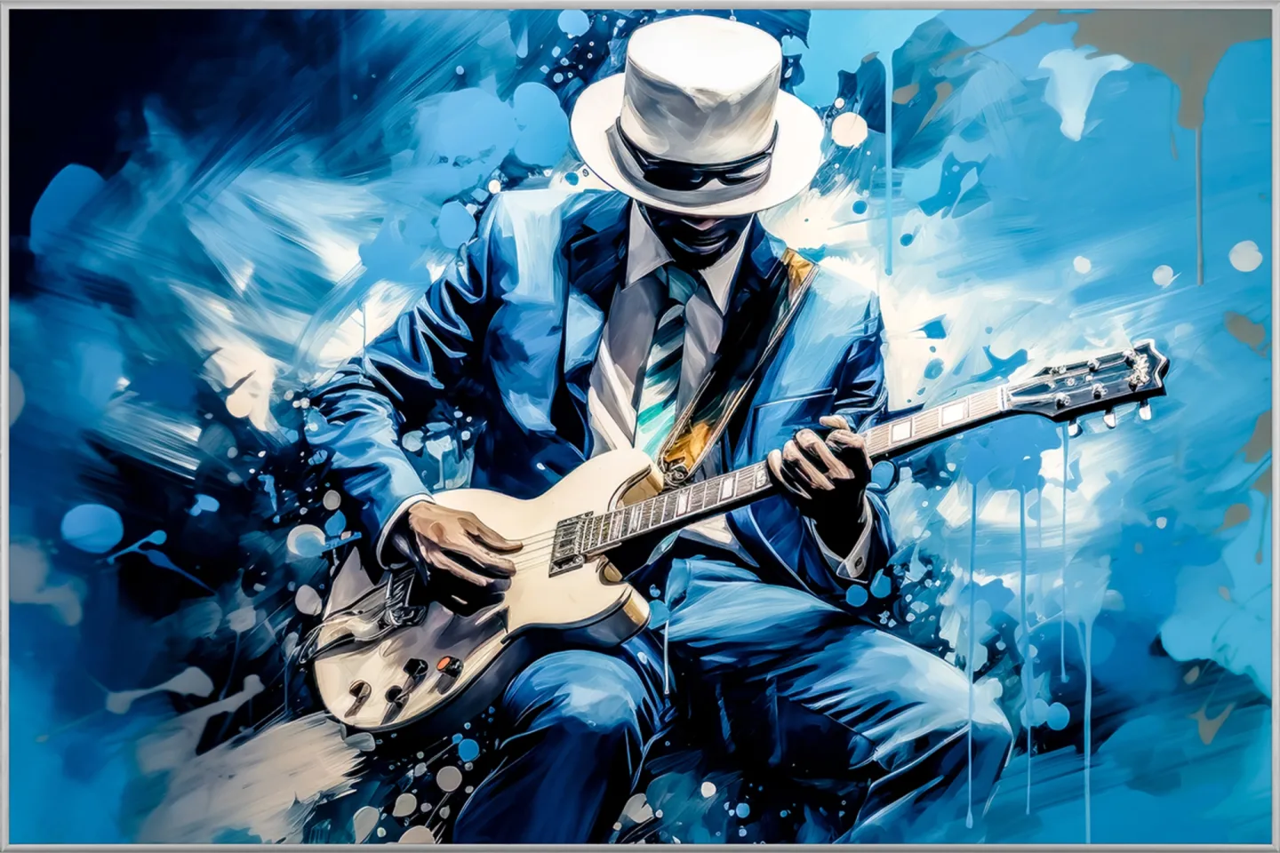 image LAND Bild mit Rahmen Blue Music | Schubiger Möbel