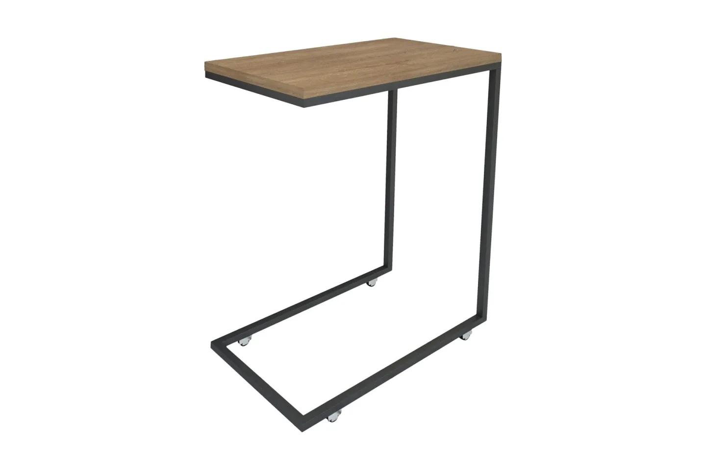 Maddeson Sidobord 46 cm - Mörk Natur/Svart